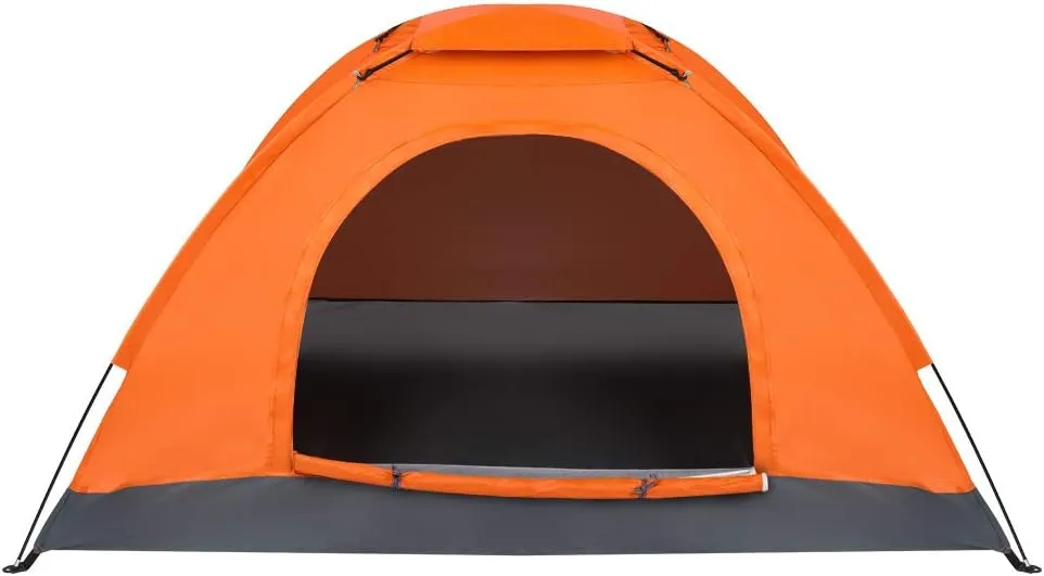 1-Person Waterproof Camping Tent Automatic Pop Up Quick Shelter Outdoor Hiking Orange