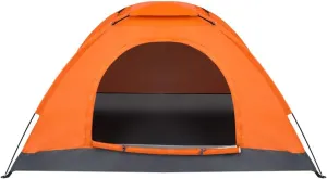 1-Person Waterproof Camping Tent Automatic Pop Up Quick Shelter Outdoor Hiking Orange