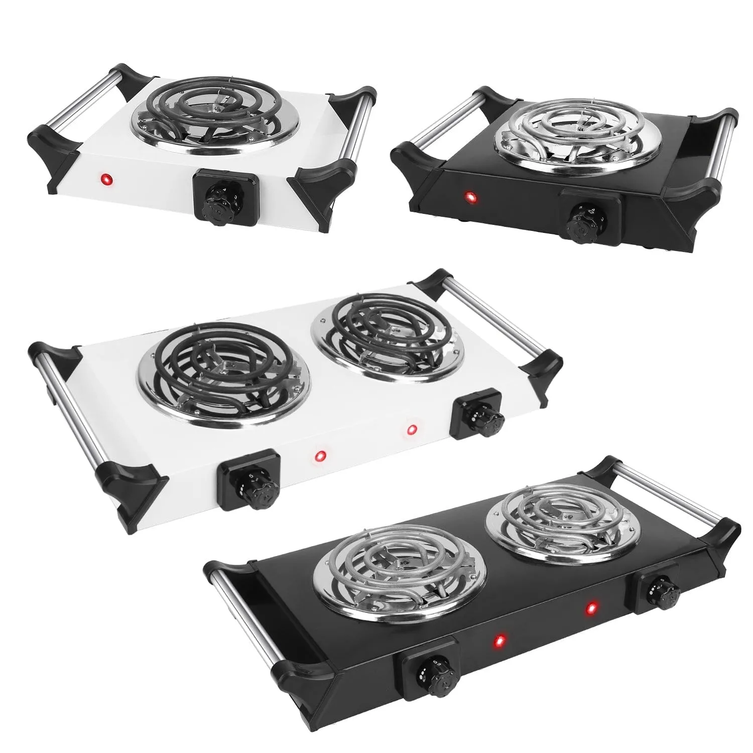 1000W Electric Burner Portable Coil Heating Hot Plate Stove Countertop