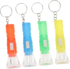 10Pcs Mini Plastic Torch Flashlight Small Pocket Keychain Light for Home and Outdoor Use Portable Hand Lamp Mixed Colors for Emergencies and Everyday Carry