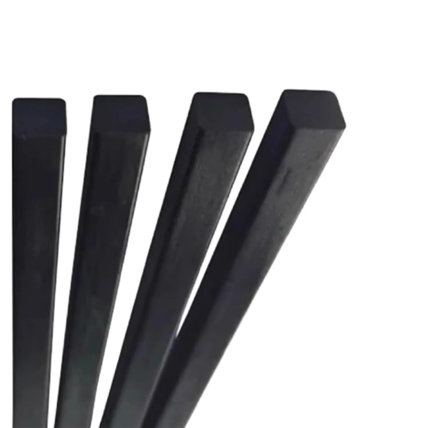 10pcs Pultruded Square Solid Carbon Fiber Rod, 0.5m Length Carbon Fiber Kite Pole, 1.4mm to 20mm Dia Carbon Fiber Rod(20mm)