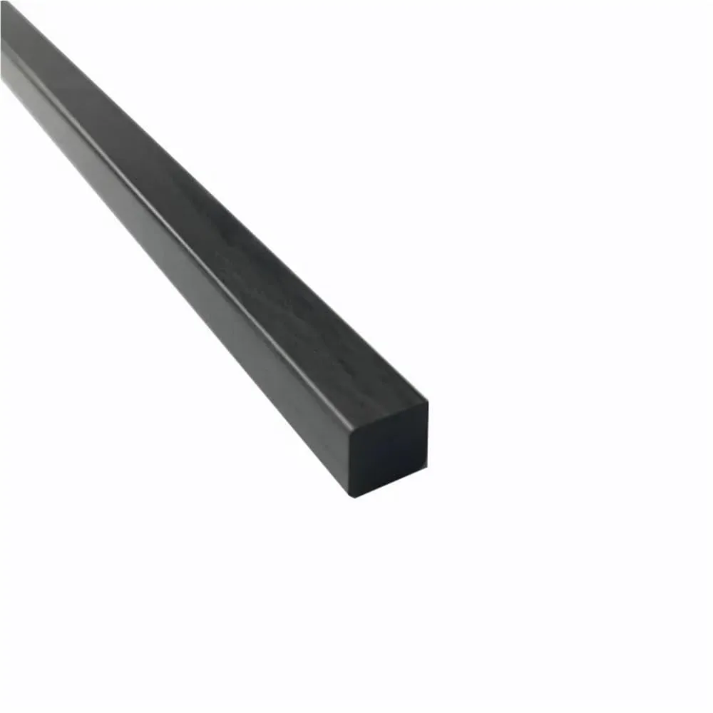 10pcs Pultruded Square Solid Carbon Fiber Rod, 0.5m Length Carbon Fiber Kite Pole, 1.4mm to 20mm Dia Carbon Fiber Rod(20mm)