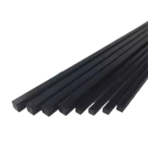 10pcs Pultruded Square Solid Carbon Fiber Rod, 0.5m Length Carbon Fiber Kite Pole, 1.4mm to 20mm Dia Carbon Fiber Rod(20mm)