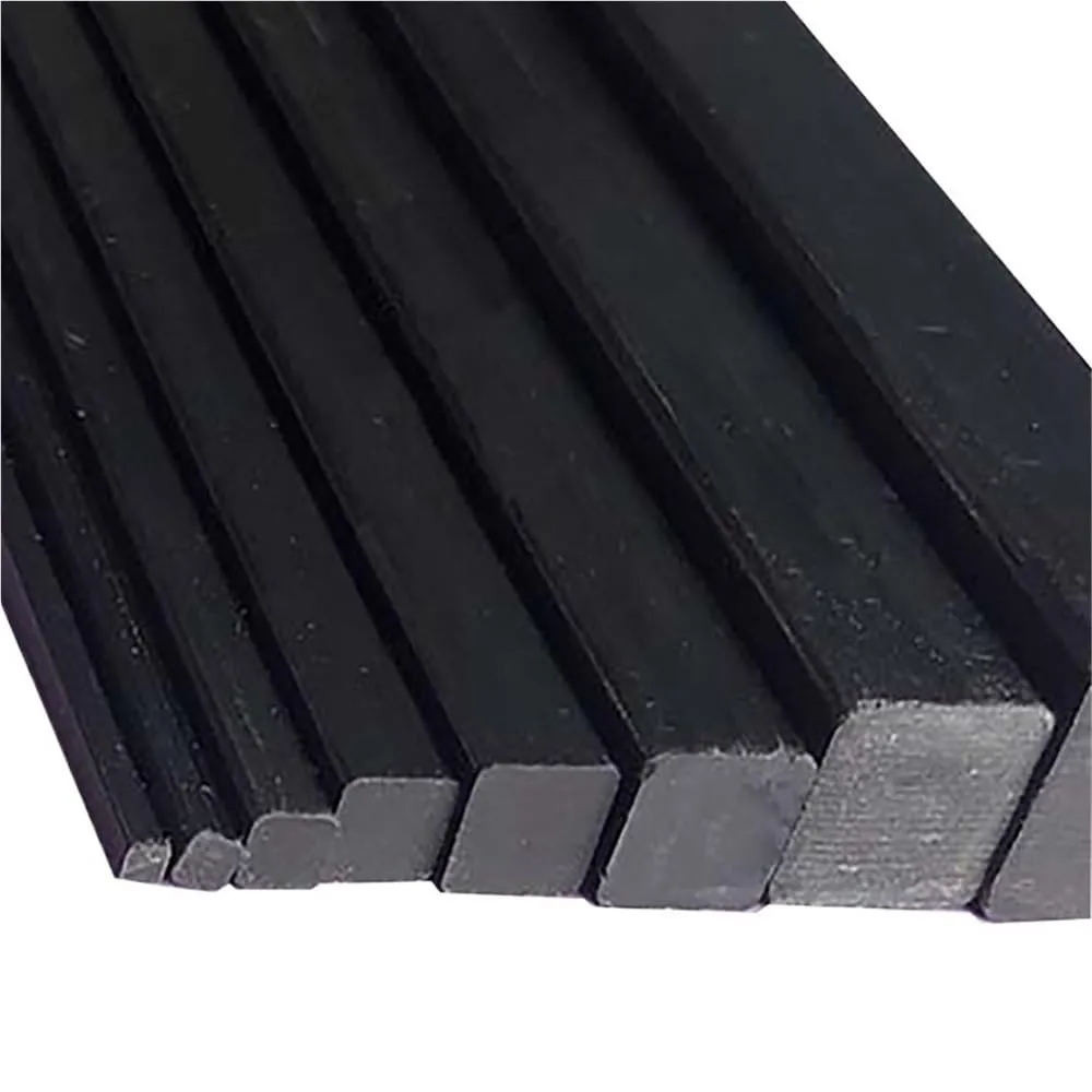 10pcs Pultruded Square Solid Carbon Fiber Rod, 0.5m Length Carbon Fiber Kite Pole, 1.4mm to 20mm Dia Carbon Fiber Rod(20mm)