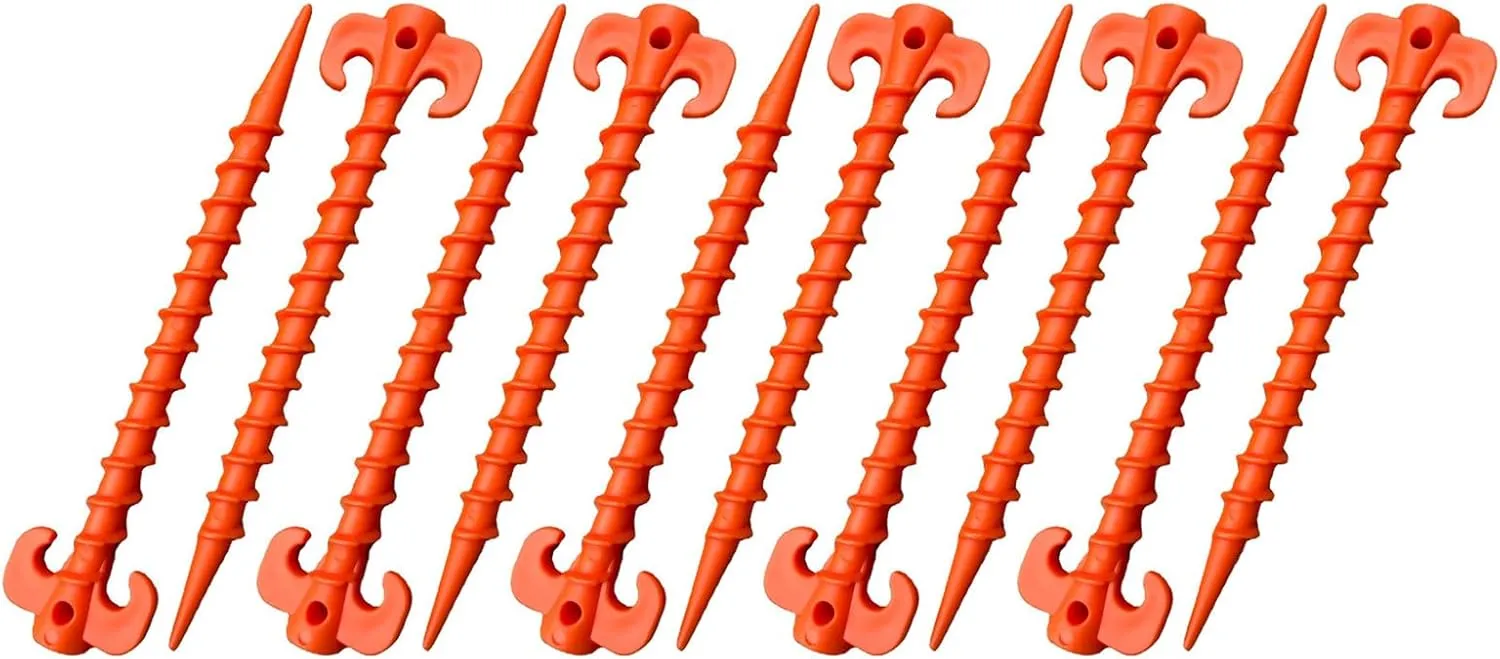 10Pcs Tent Pegs Heavy Duty Tent Nails for Fixing Camping Tent Rain Tarps Garden Awning Pegs for Outdoor
