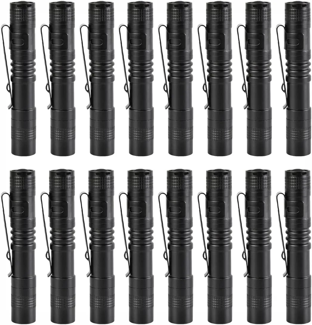 16 PCS LED Pen Light, Pocket Flashlight with Clip, Portable Mini Flashlight Handheld Pen Light for Emergency, Overhaul, Outdoor Camping