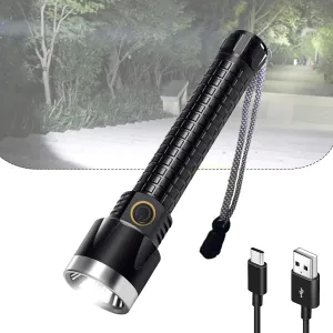 170000 High Lumens Rechargeable Flashlights, IPX6 Waterproof Powerful USB Handheld FlashLights with 4 Light Modes for Camping Cycling