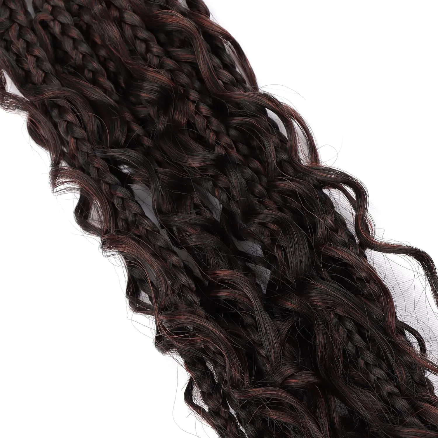 18 inch Goddess Box Braids Crochet Hair for Black Women 8 Packs Crochet Box Braids Pre-looped Boho Box Braids Crochet Braids Synthetic Braiding T350