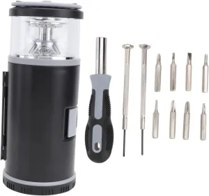 1pc Multipurpose Camping Light Screwdriver Outdoor Tool for Hiking Fishing and Home Use Easy to Operate Precision Screwdriver Bits Included