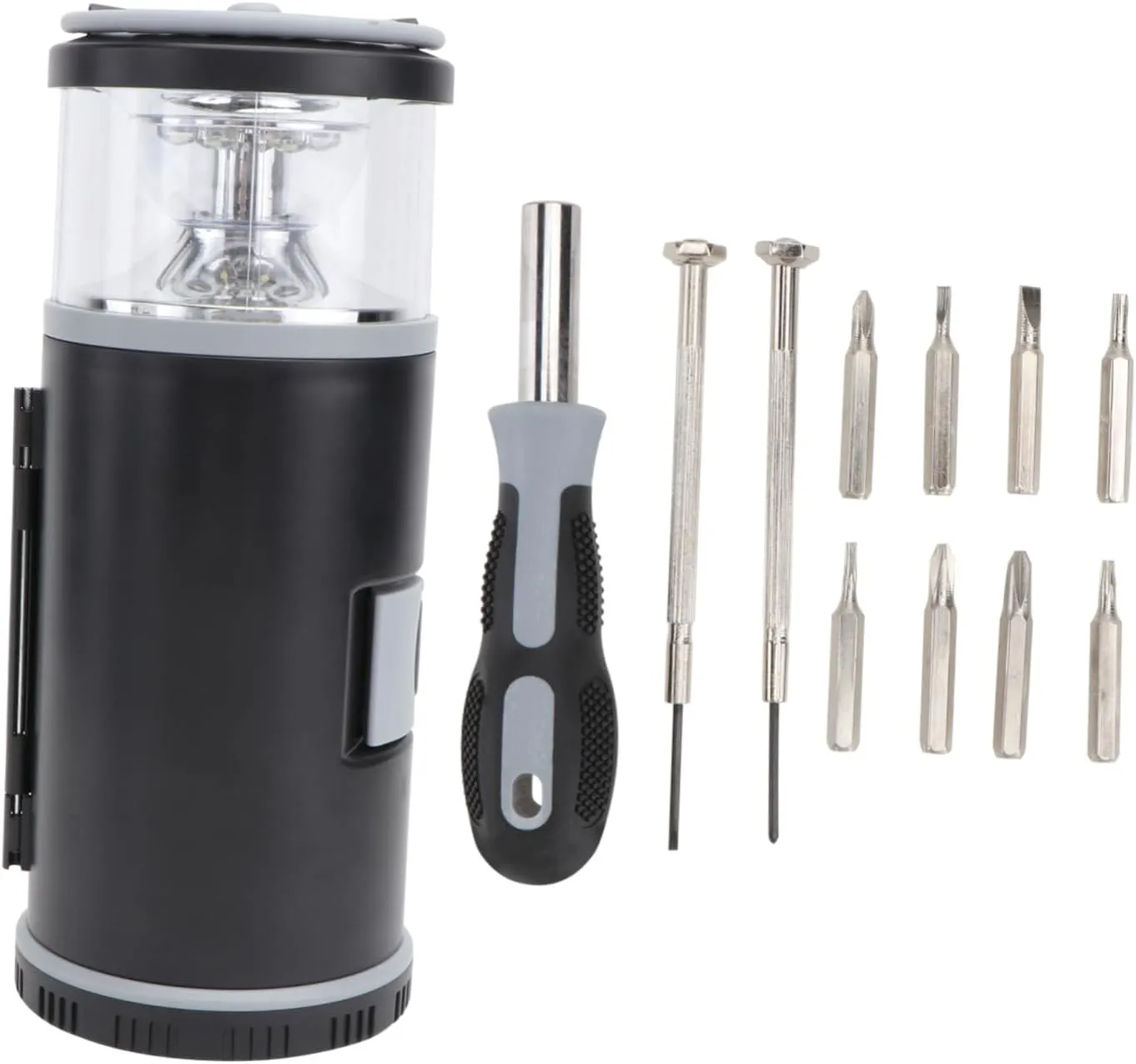 1pc Multipurpose Camping Light Screwdriver Outdoor Tool for Hiking Fishing and Home Use Easy to Operate Precision Screwdriver Bits Included