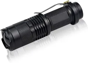 1Pcs Portable Aluminum Q5 LED Flashlight 3 Modes Zoomable Torch LED Lights for Camping Bike Outdoor Lighting Safety