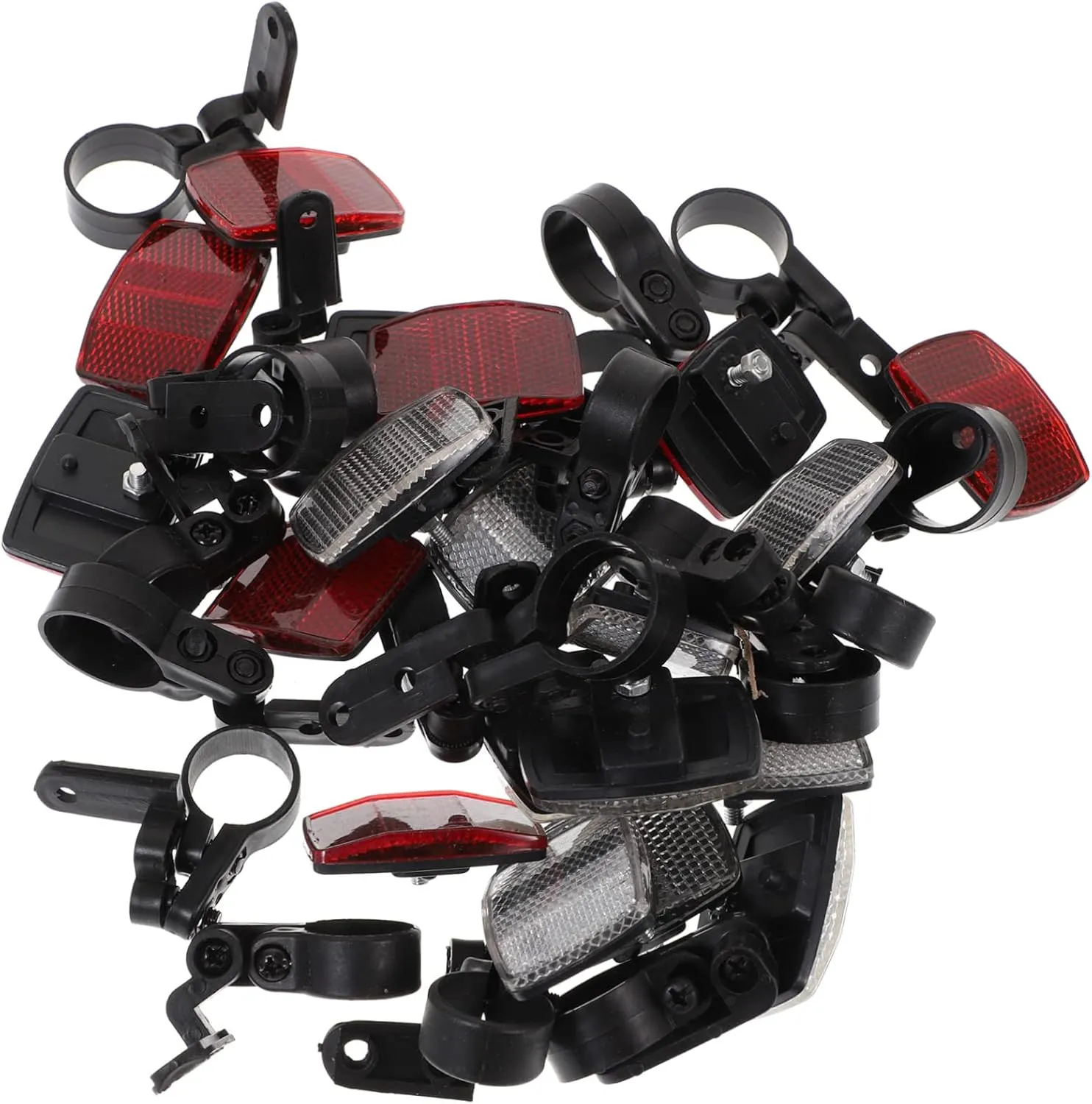 1set Bike Reflector Light Front Rear Reflective Tools for Safety Night Reflectors for Enhanced Visibility Easy to Install Fit for Bikes and Motorcycles