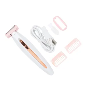 1set Removal Device for Women Portable Body Depilator Dehairing Tool for Legs Arms Underarms Bikini Line Compact Shaving