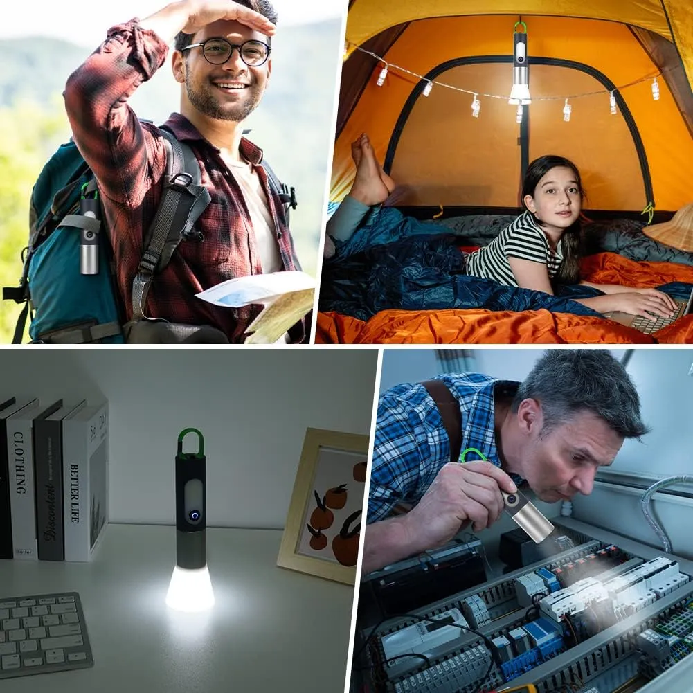 2 in 1 Rechargeable LED Camping & Flashlight