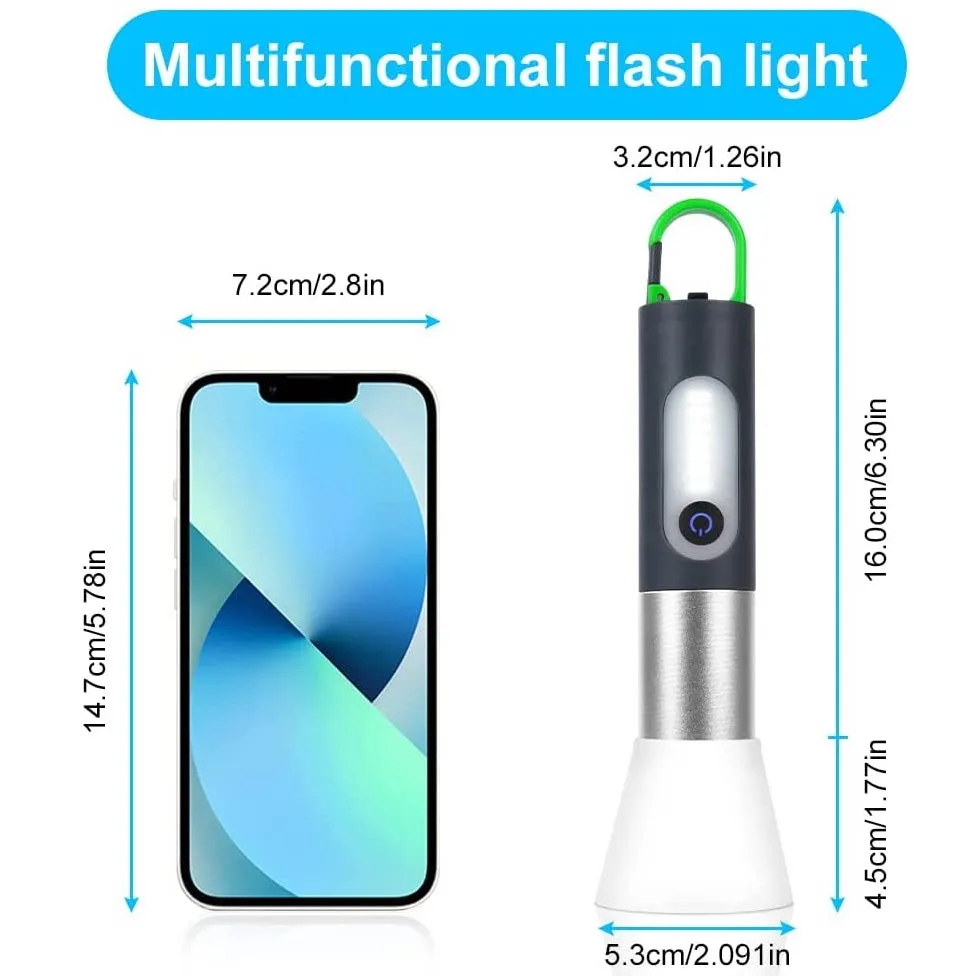 2 in 1 Rechargeable LED Camping & Flashlight
