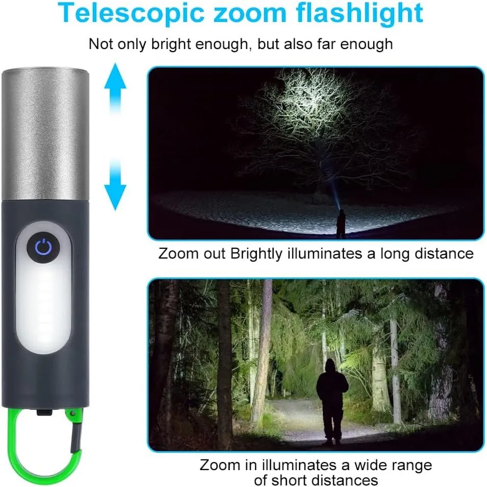 2 in 1 Rechargeable LED Camping & Flashlight