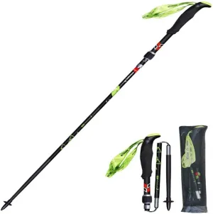 2-Pack Carbon Fiber Trekking Poles – Lightweight, Collapsible, Adjustable Hiking Walking Sticks with Quick Lock & EVA Grip for Camping & Backpacking