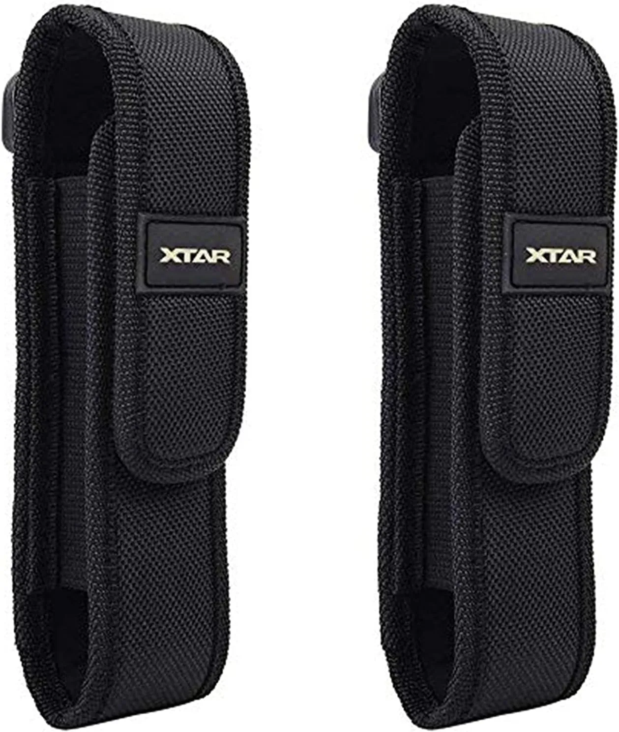 2-Pack Flashlight Battery Pouch Holster Holder for 6.5"-8" Flash Light Compatible with Fenix UC30 UC35 E35 Surefire G2X 6P 6PX E2L 501B 502B Streamlight ProTac XTAR TZ20 (for 6"-8" Flashlight)