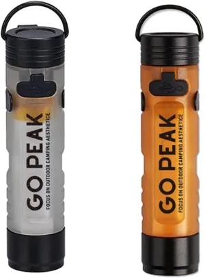 2 Pack Mini Rechargeable Camping Flashlight, Magnetic Design with Hat Clip for Indoor and Outdoor Use, 350 Lumens Portable LED Flashlight for Hiking Camping