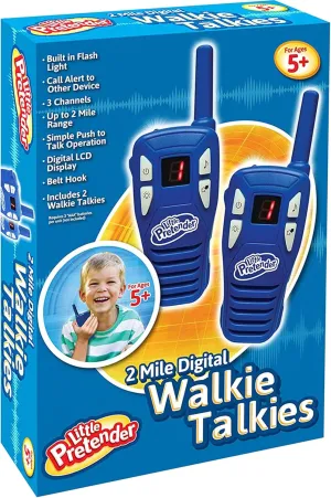 2 Pack Walkie Talkies for Kids, 2 Mile Range, 3 Channels, Includes Built in Flash Light | Kids Walkie Talkies | 2 Pack Walkie Talkie Kid, Girls, Boys
