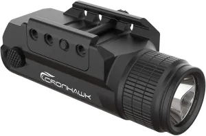 2 Pieces Rechargeable 700 Lumen Pistol Flashlight Rail Mounted Handgun Light