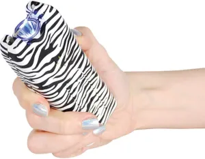 20 MILLION Volt Zebra MultiGuard Stun Gun, Alarm, and Flashlight with Built in Charger