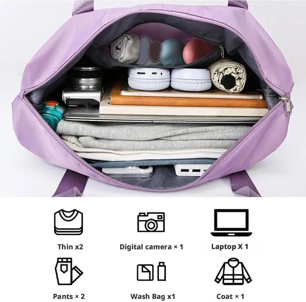 2025 New Travel Bag with Wheels,2025 New Large Capacity Travel Bag - Universal Wheel Removable,Expandable Foldable Duffle Bags,Dry and Wet Separation Large Expandable Capacity
