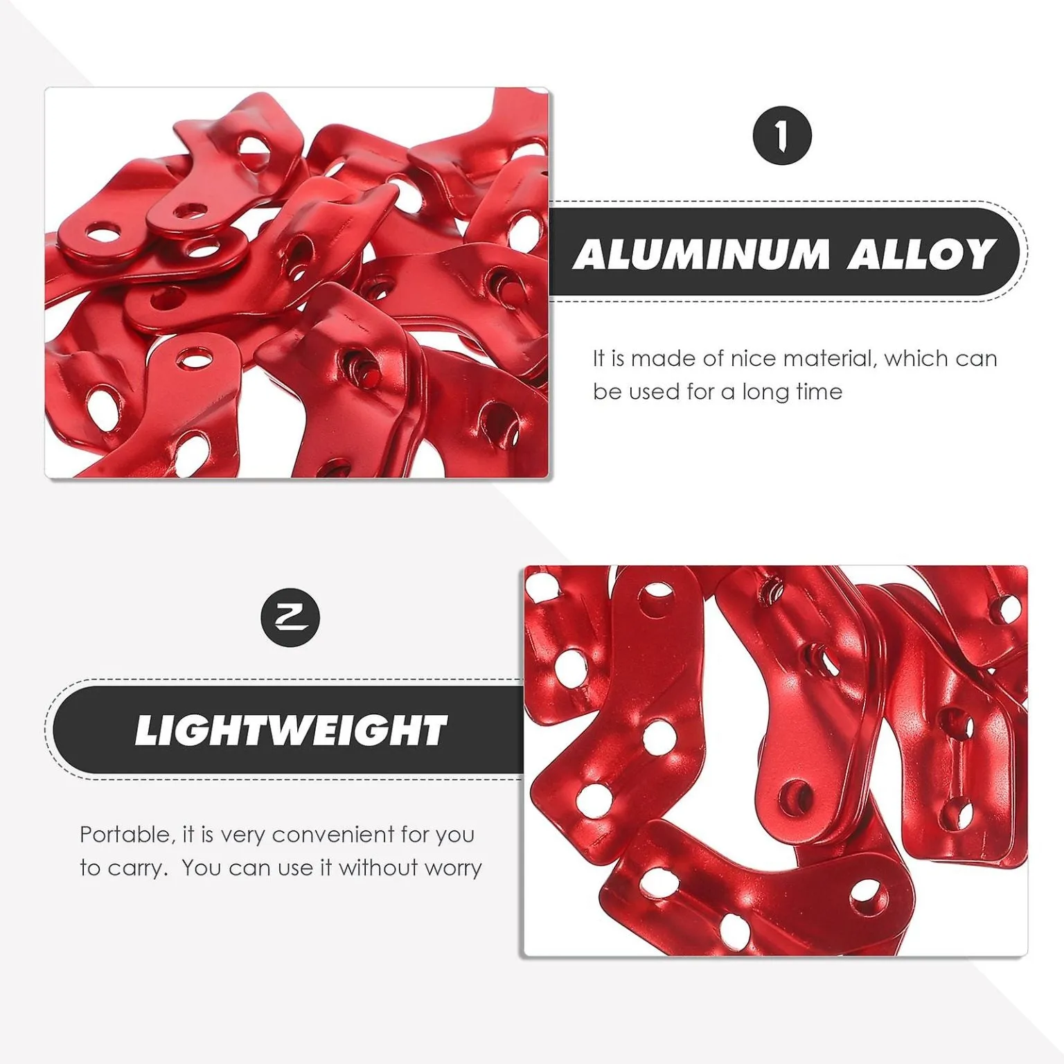 26pcs Cord Tightening Buckles Adjustable Tent Rope Tighteners Anti skid Tent Bu