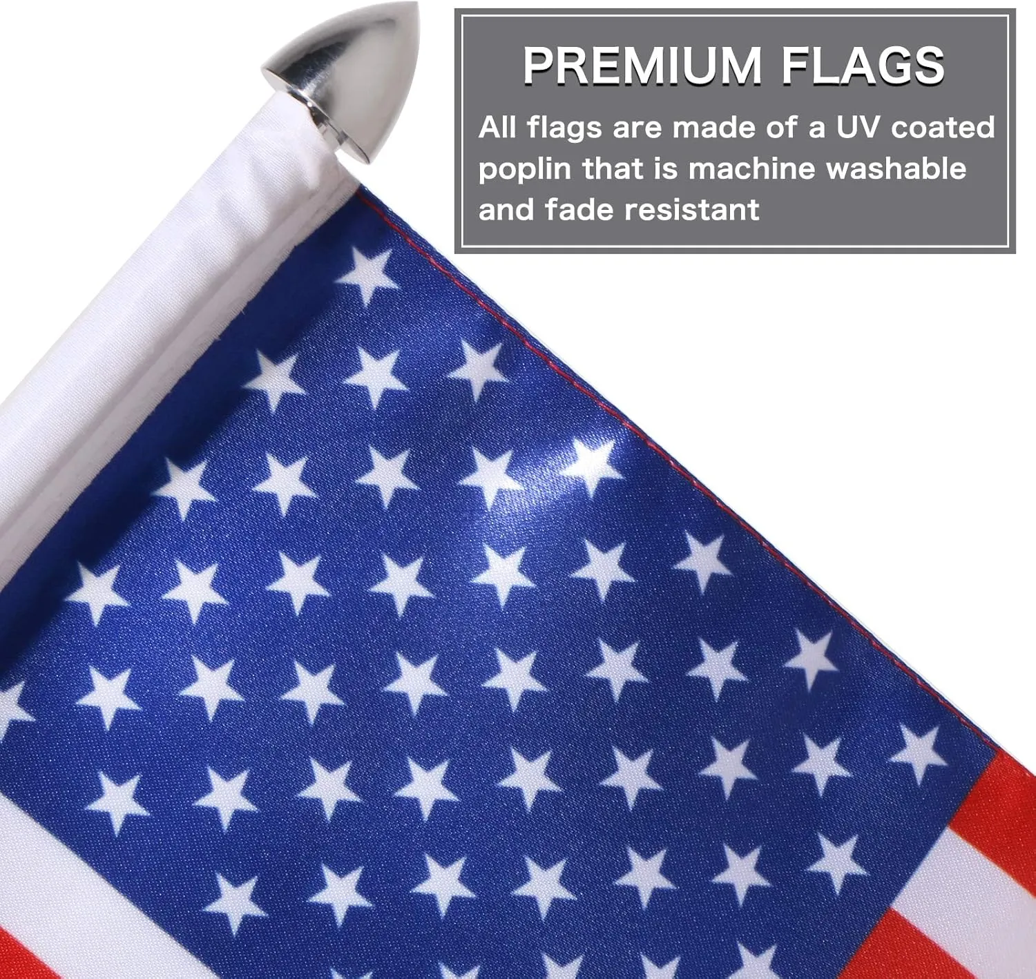 2X Motorcycle Foldable 90° Fag Flagpole Mount Fit for 1/2'' Tubular Luggage Rack Harley Touring Spring Honda Goldwing etc with American Flag and Punk Skull Flag 6.7'' x 10.2'' Flag