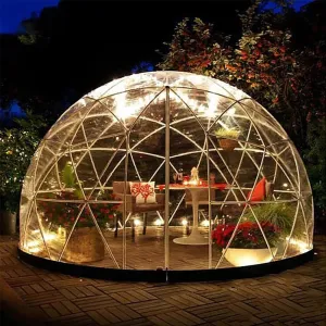 3.6M Garden Igloo Dome, Bubble Tent Garden Dome Tent with PVC Cover and Garden Dome Mesh, for Outdoor Use and Camping