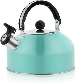 3L Tea Kettle, Stainless Steel Whistles Camping Bottle, Lightweight Teapot for Camping Trips Hiking Cooking Barbecue