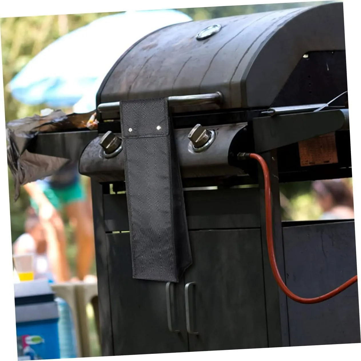 3pcs Grill Utensil Storage Bag Camping Silverware Holder Lid Compact Tool Organizer