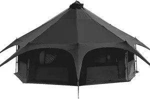 4-12 Person Camping Tent 3-6m Waterproof Cotton Canvas Bell Tent Outdoor 4 Seasons Family Party Picnic Yurt Tent W/Stove Hole