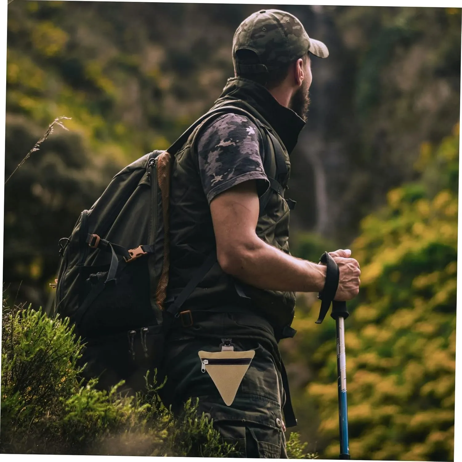 4 Pcs Fanny Pack Non-Woven Fabric Outdoor Bottle Bag
