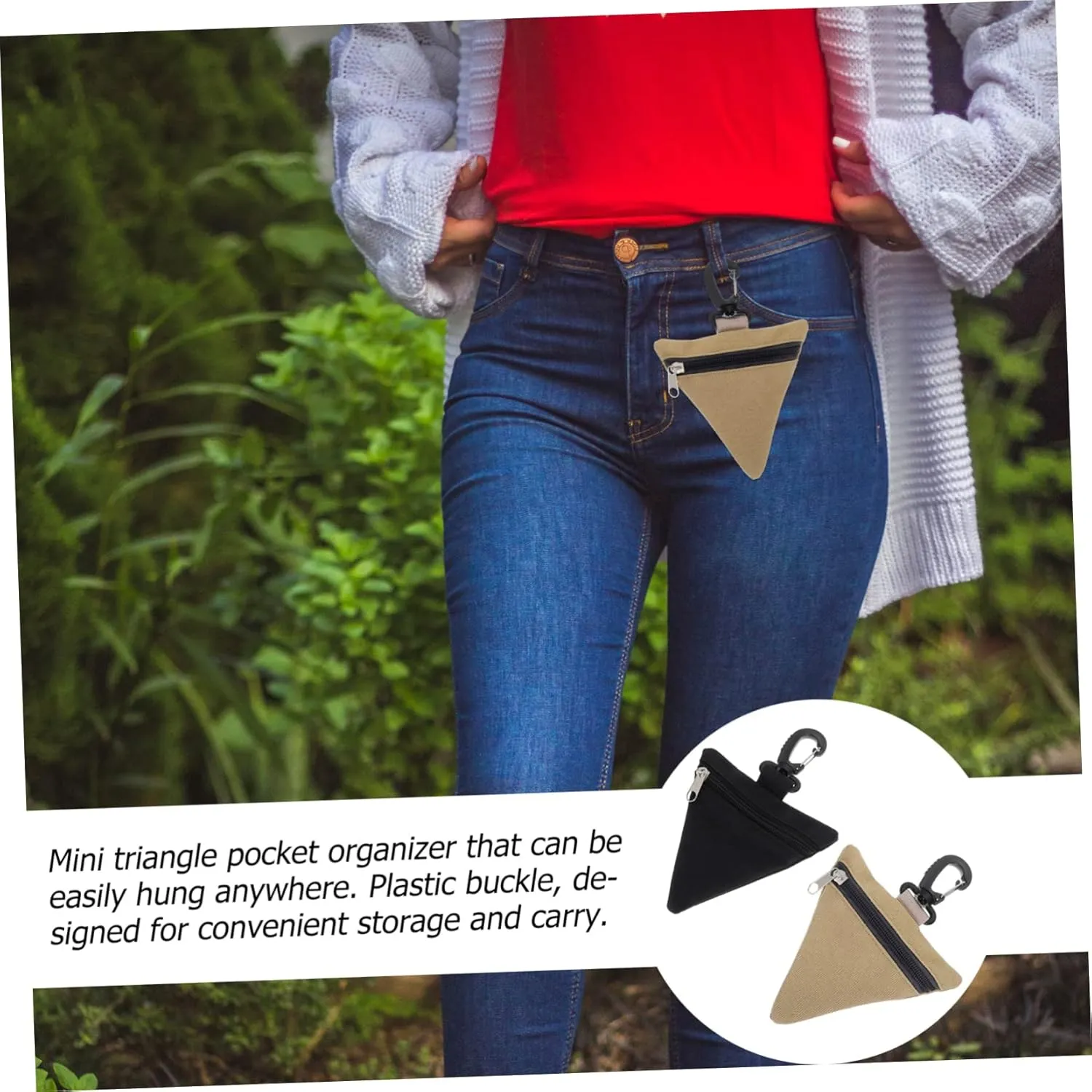 4 Pcs Fanny Pack Non-Woven Fabric Outdoor Bottle Bag