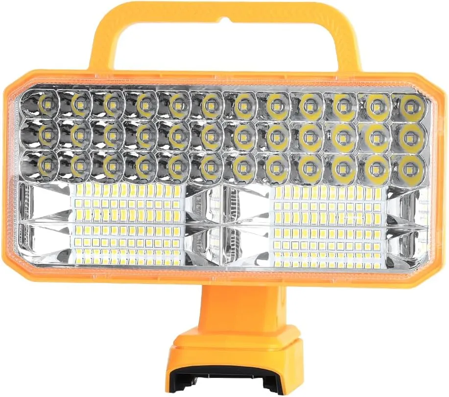 4200LM Light Compatible with Dewalt 20V Max Lithium-ion Battery, 40W Flashlight with USB Port, LED Work Light for Emergencies, Camping, Outdoor, Indoor(Battery not Included)