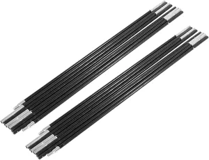 4.48M Fiberglass Camping Tent Pole, Portable Outdoor Support Rods Awning Frames Kit for Soft Places, Soil, Meadow