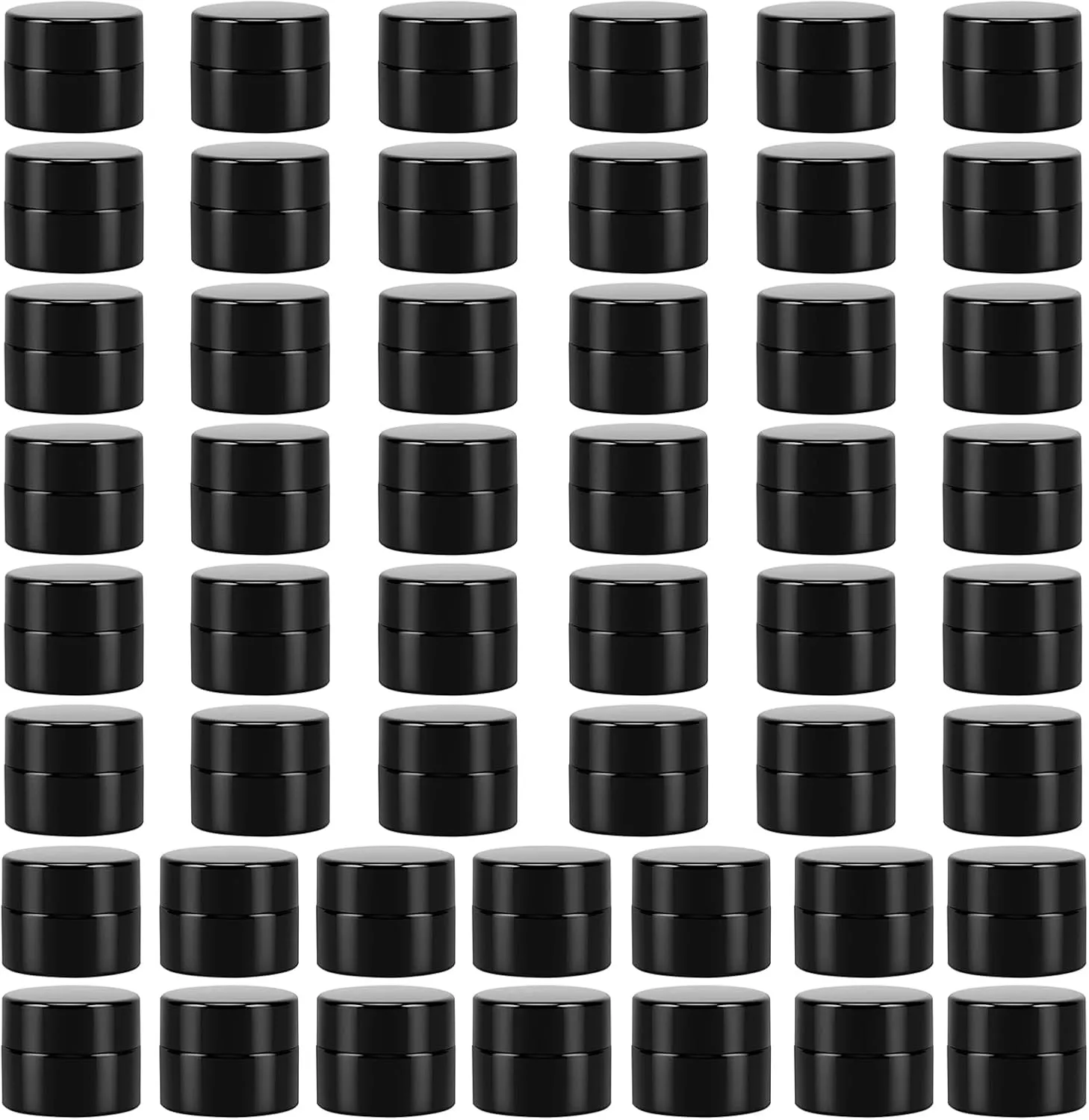 (50 Packs) Green Nexus 5g/5ml UV Protection Glass Jars for Lip Balm, Lotion, Oil, Cream & Cosmetics Enhanced Cap (2024)