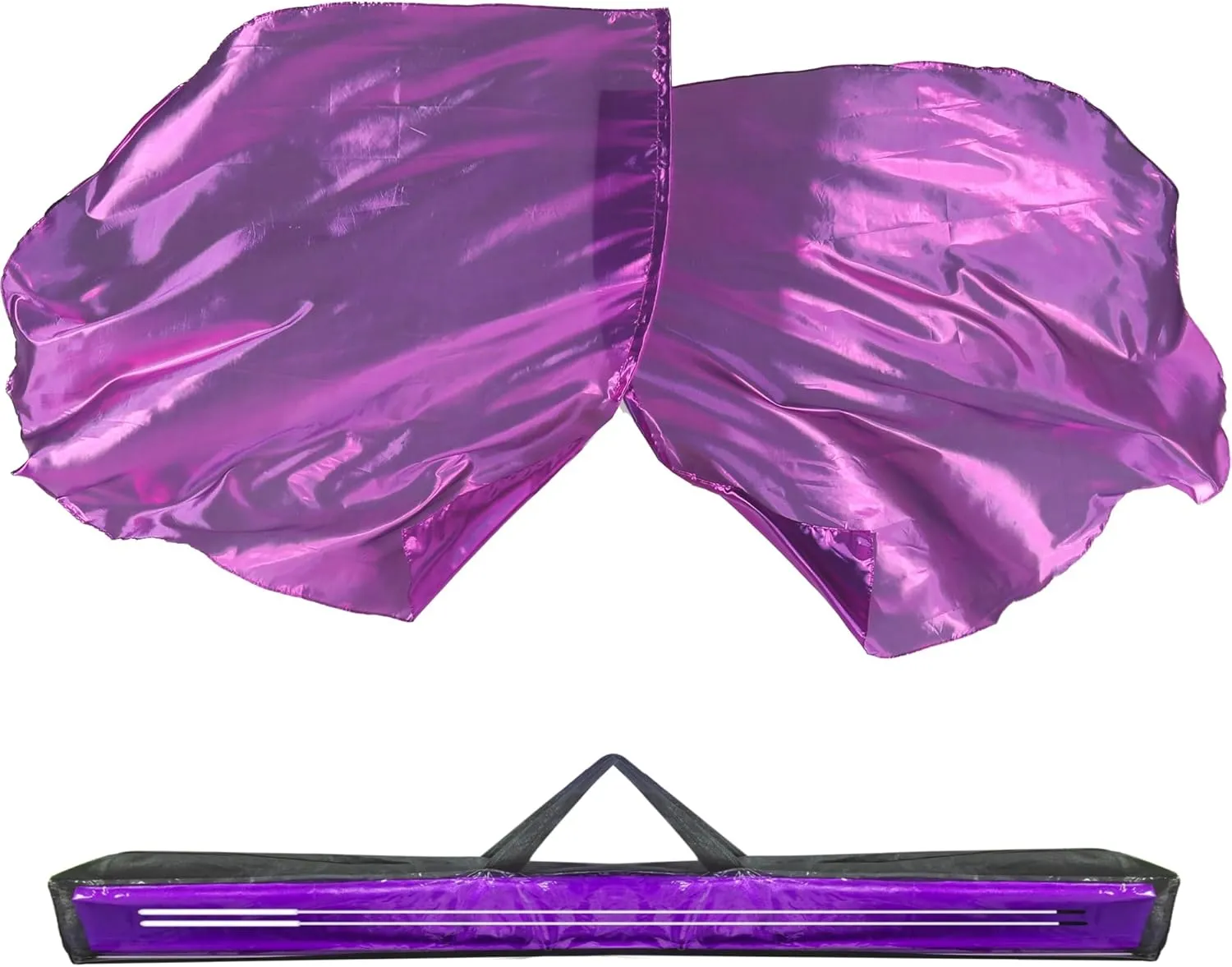 54"x54" Worship Flags for Dance Church, 2 Pack Praise Dance Flag Set, Beginner-Friendly Praise Flags With Flexible Rods & Carrying Bag, Purple