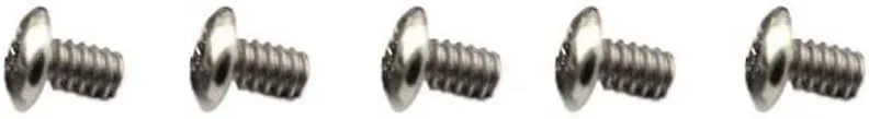 5PCS T8 Torx Head Titanium Screws Fits for Flashlight or Torch Deep Carry Pocket Clip(Silver)