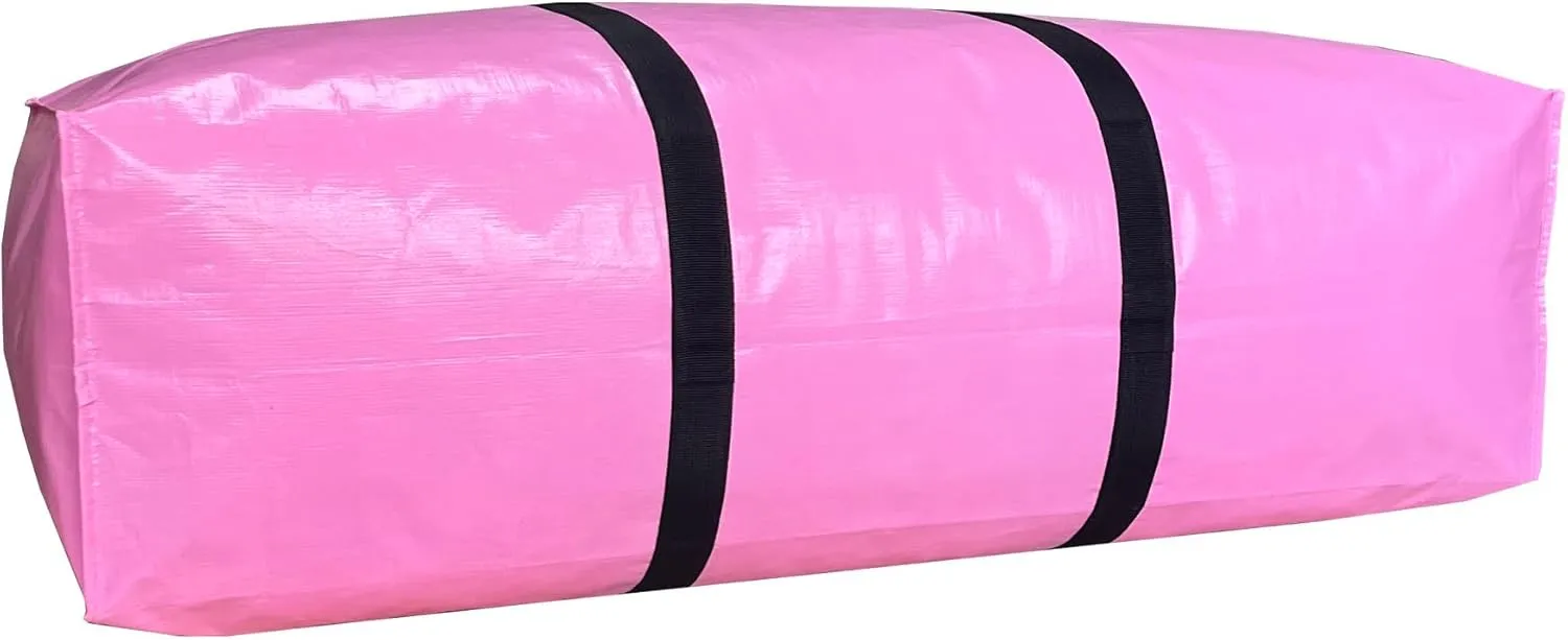 75 Gallon Extra Large Storage Bags, Jumbo Moving Storage Bags, Foldable Big Blue Duffle Bag for Travel, 50x23x15inch - 1PACK