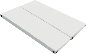 75 x 25 x 2.5in Memory Foam Short Plush Bed Grey Camping Mattress with Storage Bag