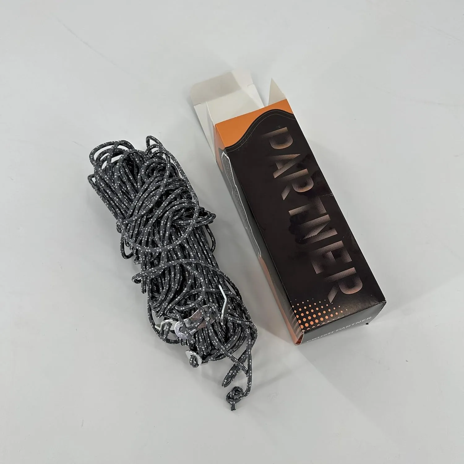 8 Pack 3mm Guy Lines, Ultralight Tent Lines with Aluminum Adjuster Fluorescent Reflective Guyline Camping Tent Rope