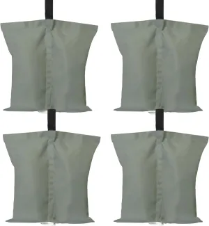 ABCCANOPY Canopy Weights 150 LBS Tent Sand Bags,4pcs-Pack (Gray)
