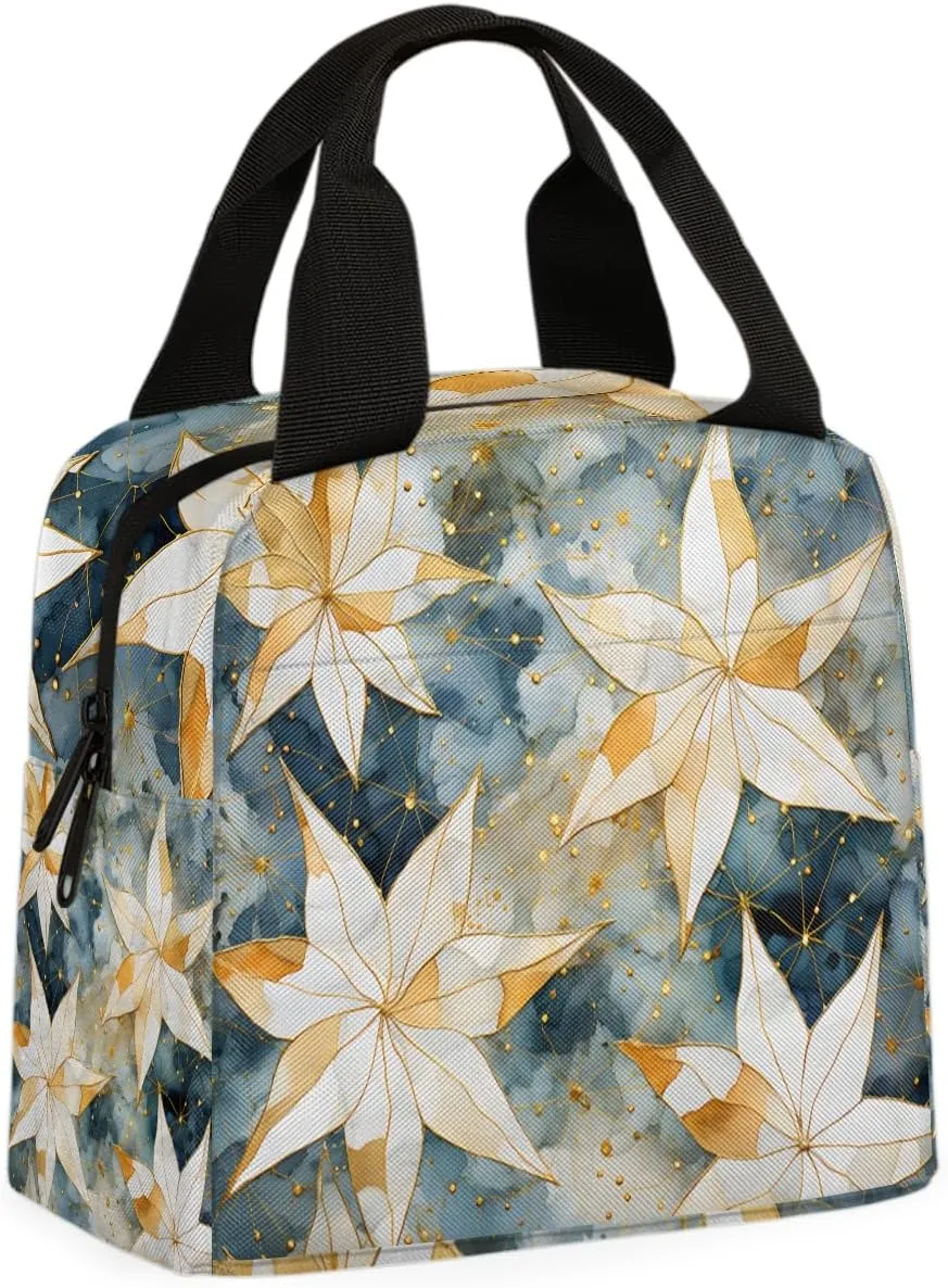 Abstract Windmill Lunch Bag Abstract Art Tote Lunch Bag Reusable Lunch Box Leakproof Cooler Bag
