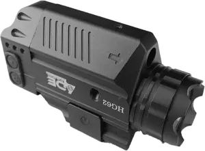Ade Advanced Optics HG62-1 Strobe Class IIIA Green Laser Flashlight Sight for Pistol Handgun, Black