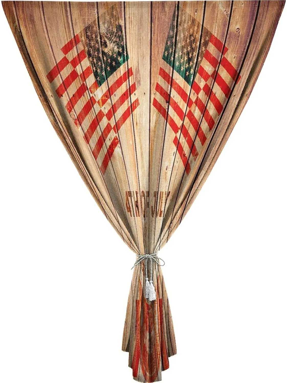 Adjustable Blackout Shades, 4th of July Portable Blackout Curtain, American Flag Waving in the Wind Peace Liberty Print Adjustable Temporary Blackout Shades,59W x84L Inch, for Kitchen Bathroom