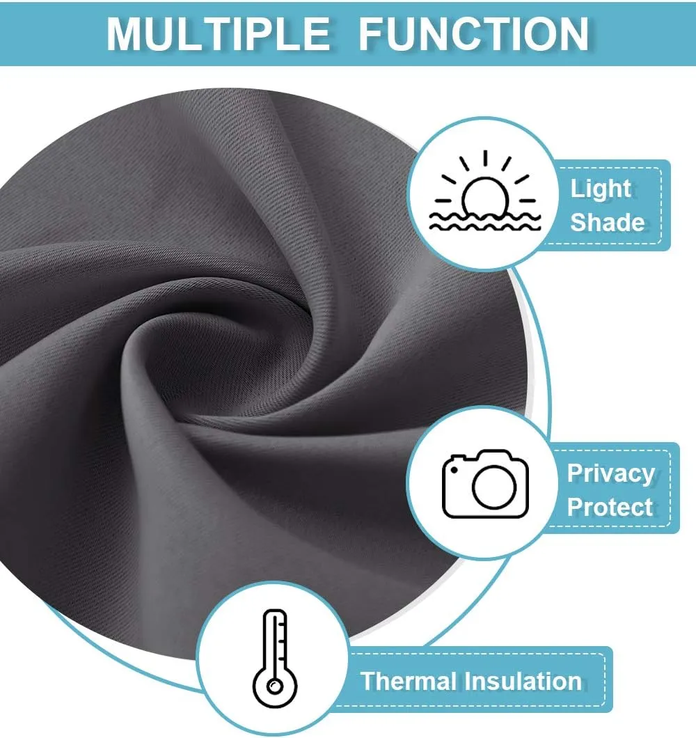 Adjustable Blackout Shades, Ocean Portable Blackout Curtain, Gravelly Bottom Wavy Surface Tropical Seascape Print Living Room Bedroom Window Drapes,24W x40L Inches, for Kitchen Bathroom Living Room