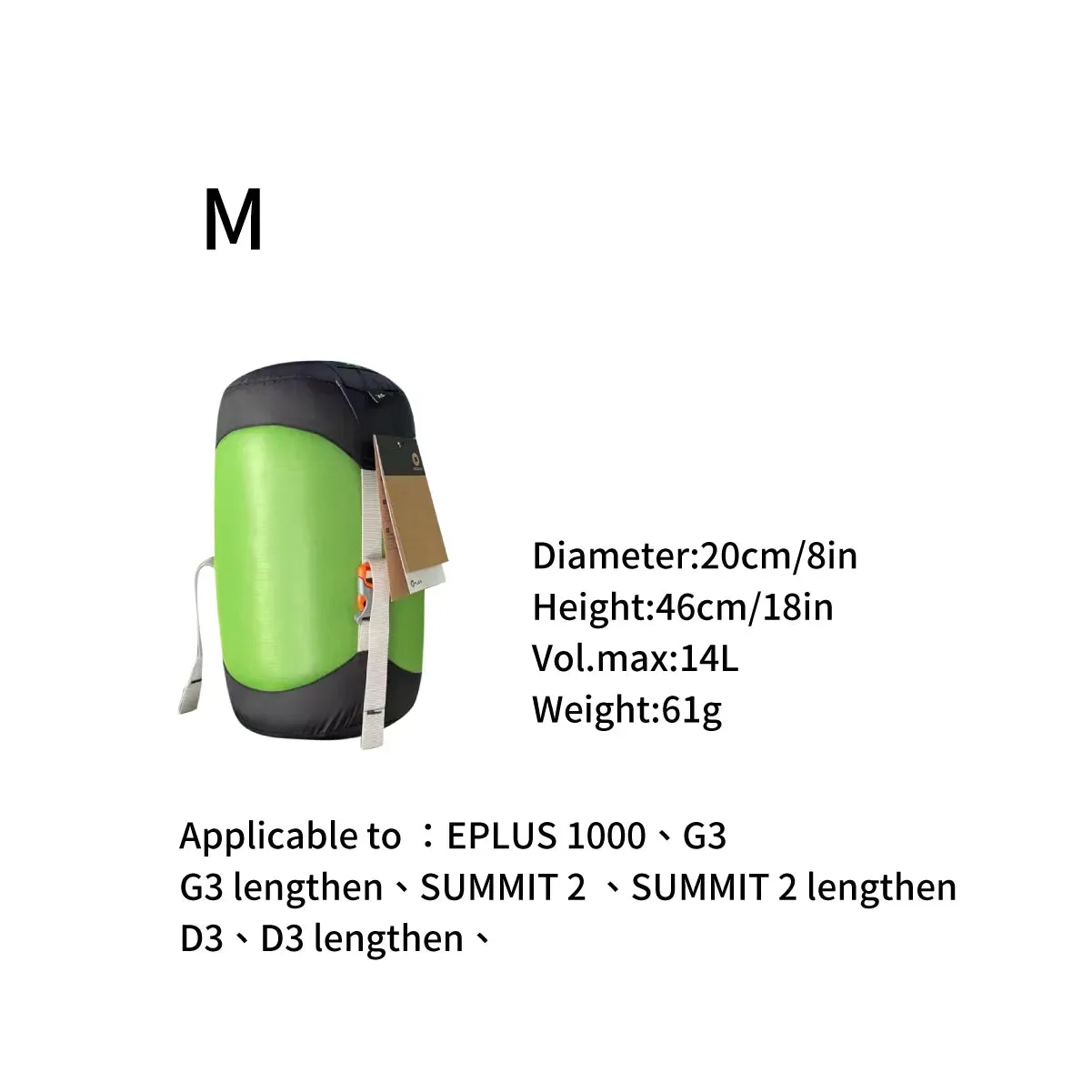 AEGISMAX 6L 10L 20L 30L Compression Sack for Sleeping Bag Waterproof Stuff Sack Ultralight Nylon