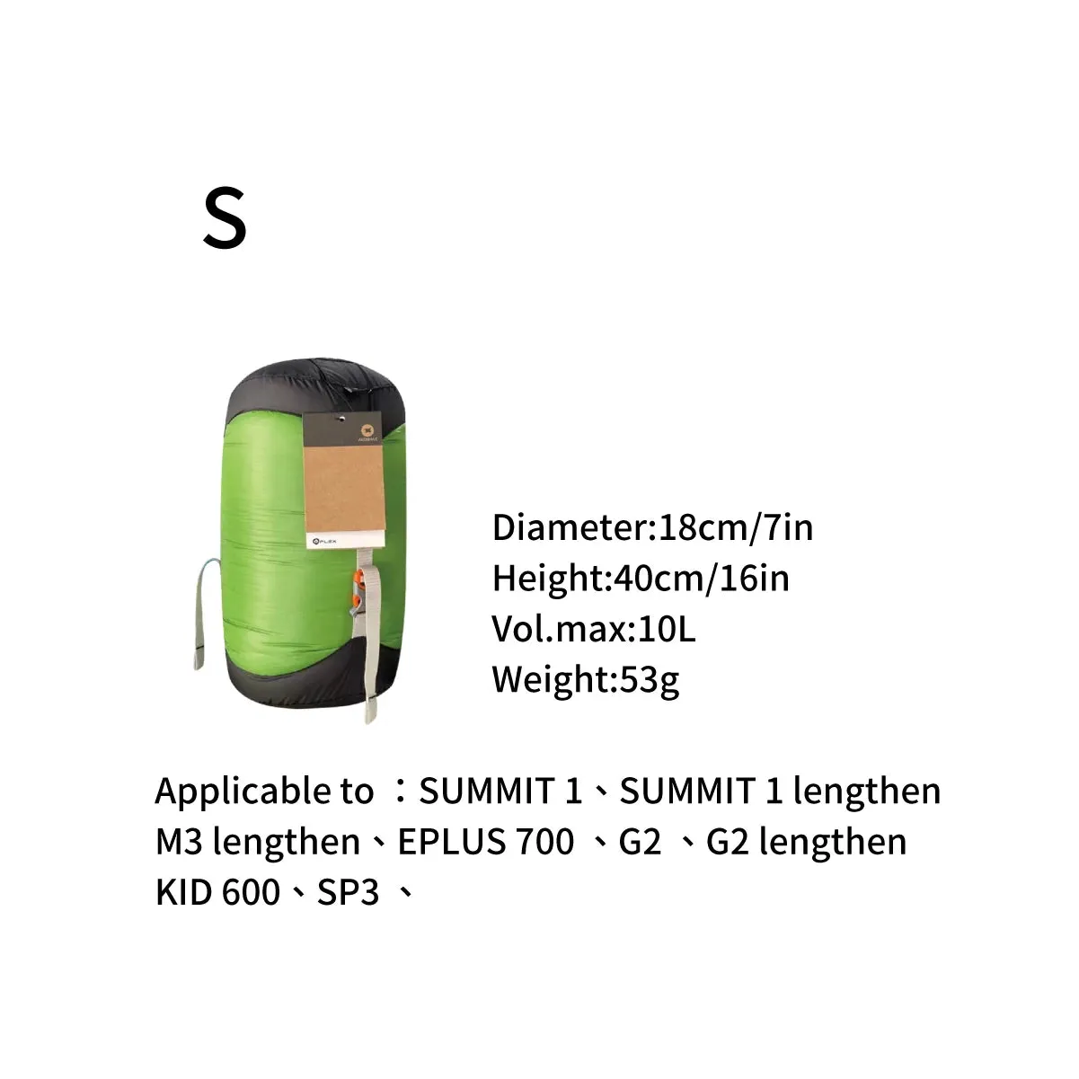 AEGISMAX 6L 10L 20L 30L Compression Sack for Sleeping Bag Waterproof Stuff Sack Ultralight Nylon